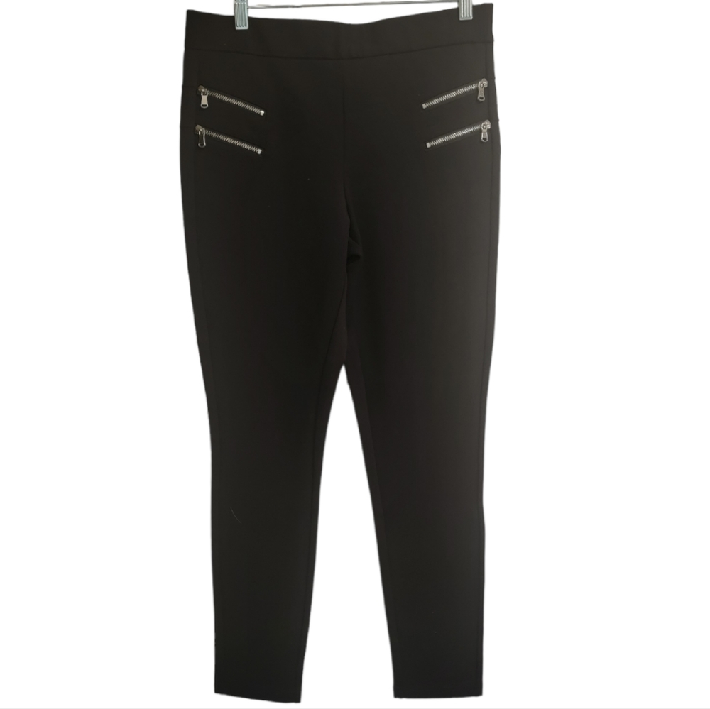 For The Republic Black Pull On Pants